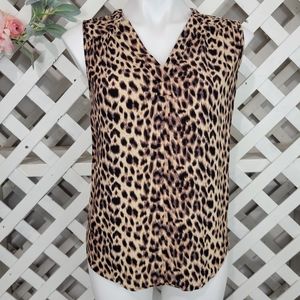 41 Hawthorn Leopard Print Blouse Size M